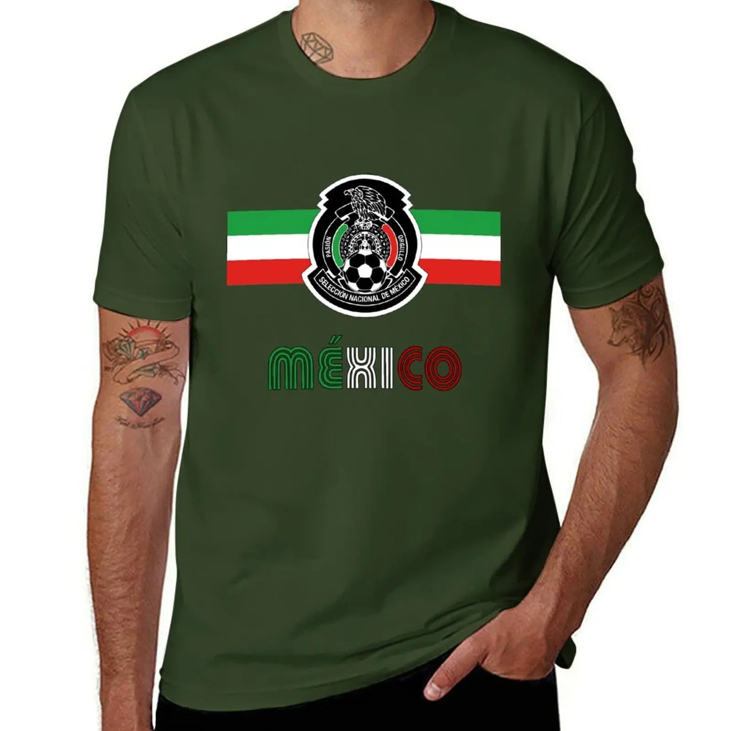 Mexico Soccer Team Seleccion Mexicana de futbol T-Shirt funnys for a boy heavyweights mens clothes