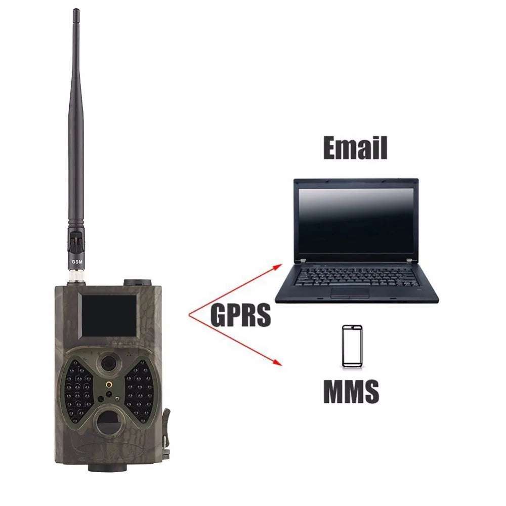 16MP 1080P Hunting Camera 2G MMS SMTP SMS Cellular Wireless Wildlife Trail Cameras HC300M Night Vision Surveillance Wild Cams