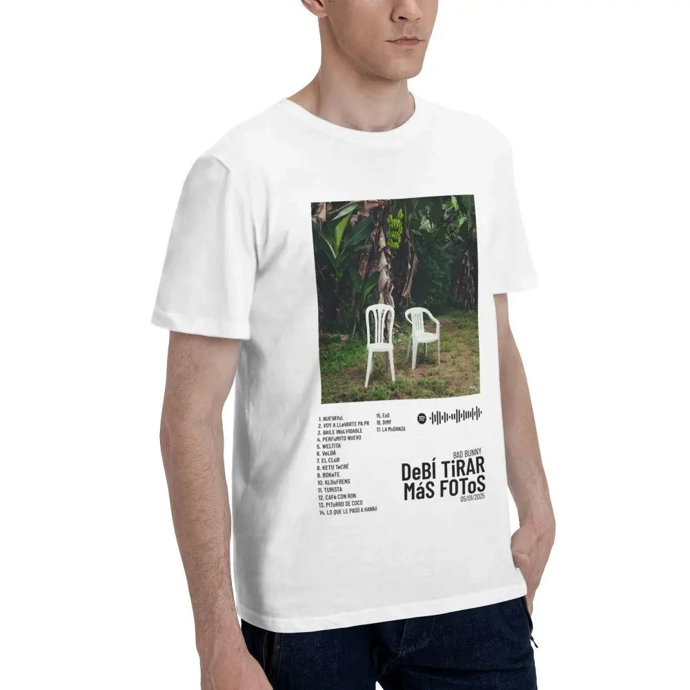 2025 New Album Debi Tirar Mas Fotos DTMF Bad Bunny T Shirt Customized Summer T Shirt For Men Women Graphic Y2K Clothes