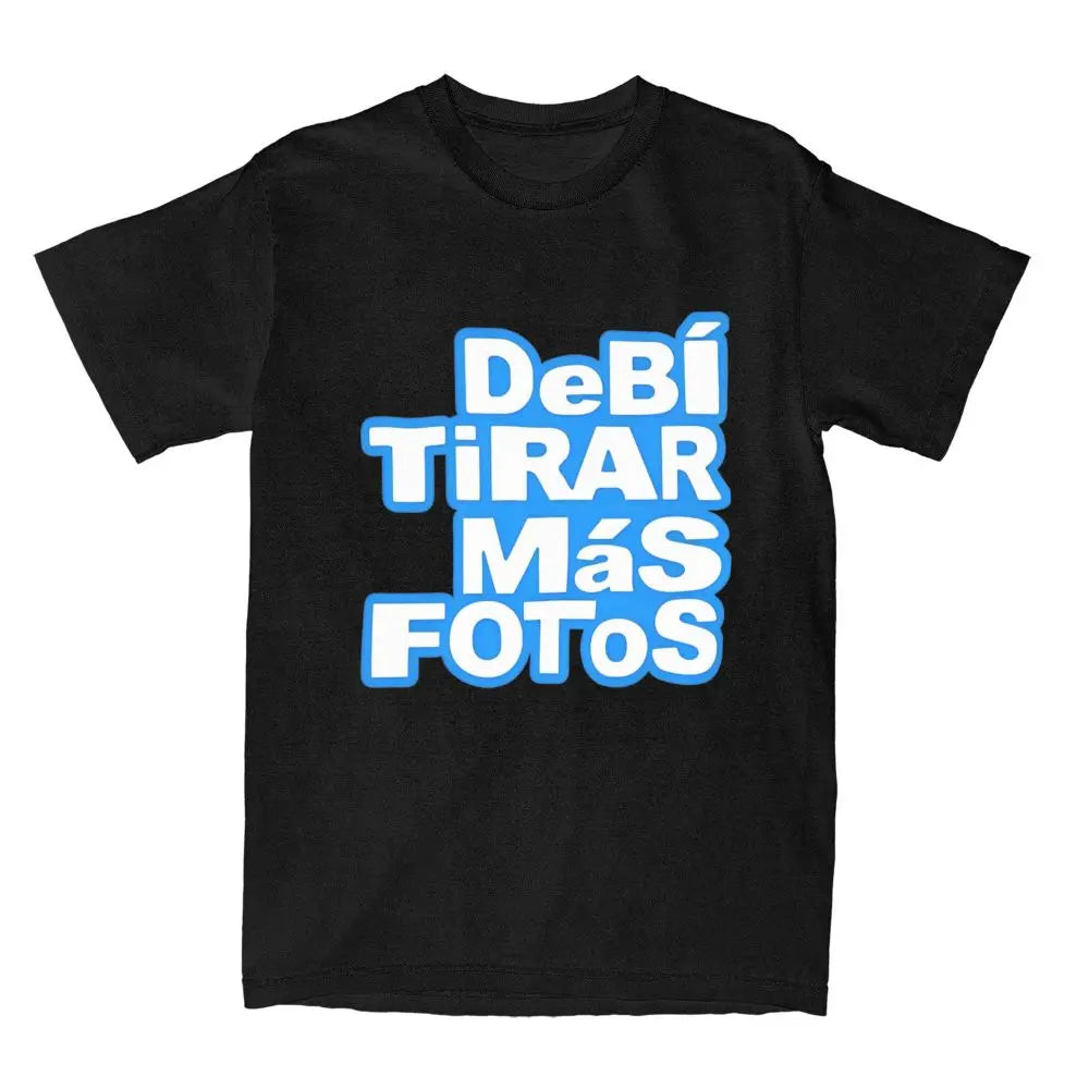 Bad Bunny Debi Tirar Mas Fotos T-Shirt Summer Y2K Funny T-Shirts Cotton Harajuku Tee Shirt For Men Short-Sleeve Design Top Tees