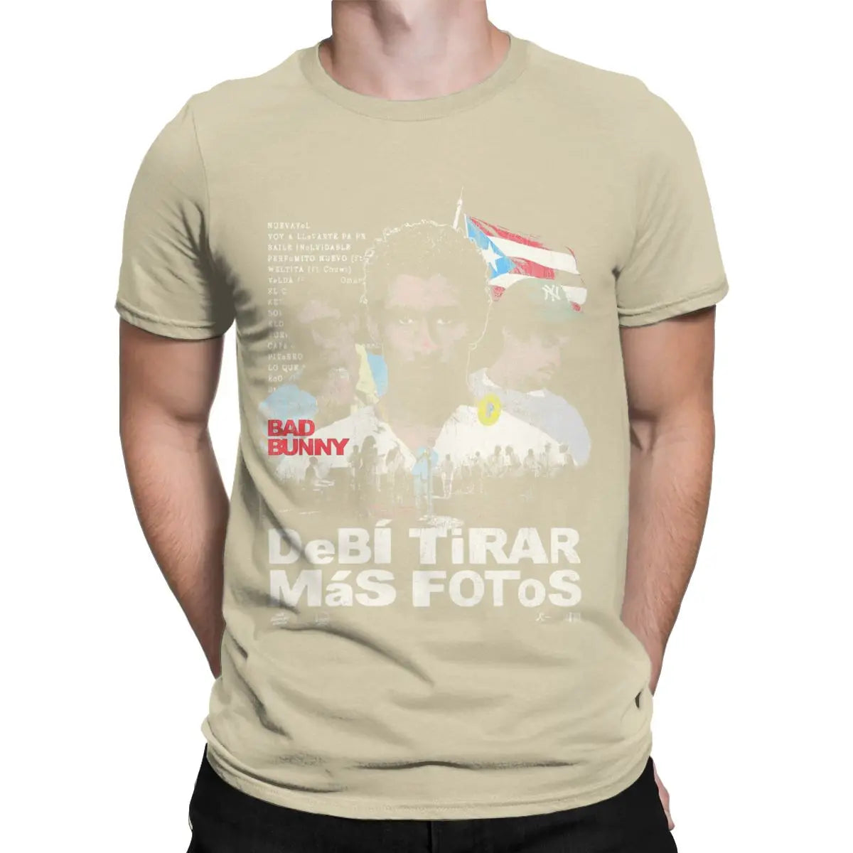 BAD BUNNYs DeBi TiRAR MaS FOToS New Album T Shirt Apparel Men Women 100% Cotton Casual T-shirt Short Sleeve Tops Printed