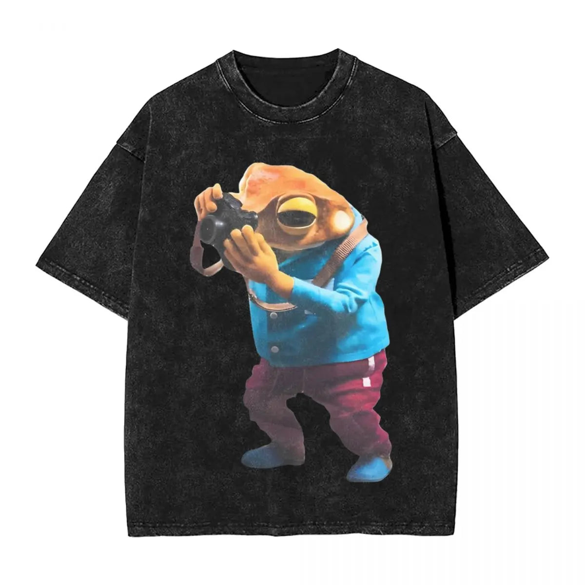 Washed T Shirts DTMF DeBi TiRAR MaS FOToS Bad-Bunnys Hip Hop T-Shirt Harajuku Streetwear Cotton Printed Tops Tees Men Women