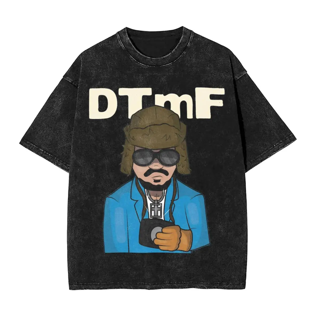 Washed T Shirts DTMF DeBi TiRAR MaS FOToS Bad-Bunnys Hip Hop T-Shirt Harajuku Streetwear Cotton Printed Tops Tees Men Women