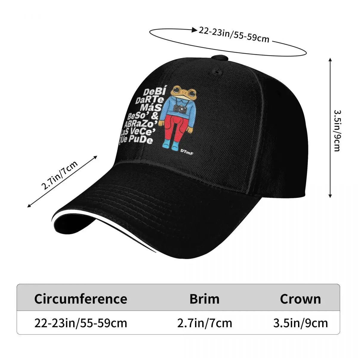 Men Women Bads Bunnys DTMF Debi Tirar Mas Fotos 2025 Album Hats Cool Baseball Cap Sun Hat Travel Headewear Adjustable