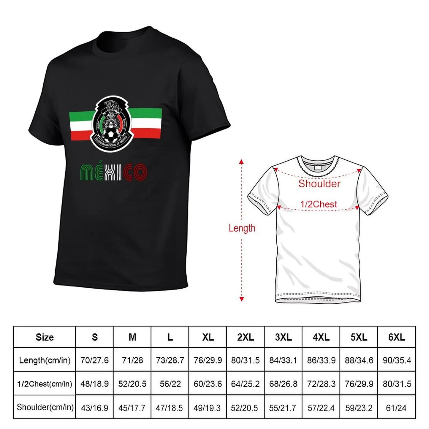 Mexico Soccer Team Seleccion Mexicana de futbol T-Shirt funnys for a boy heavyweights mens clothes