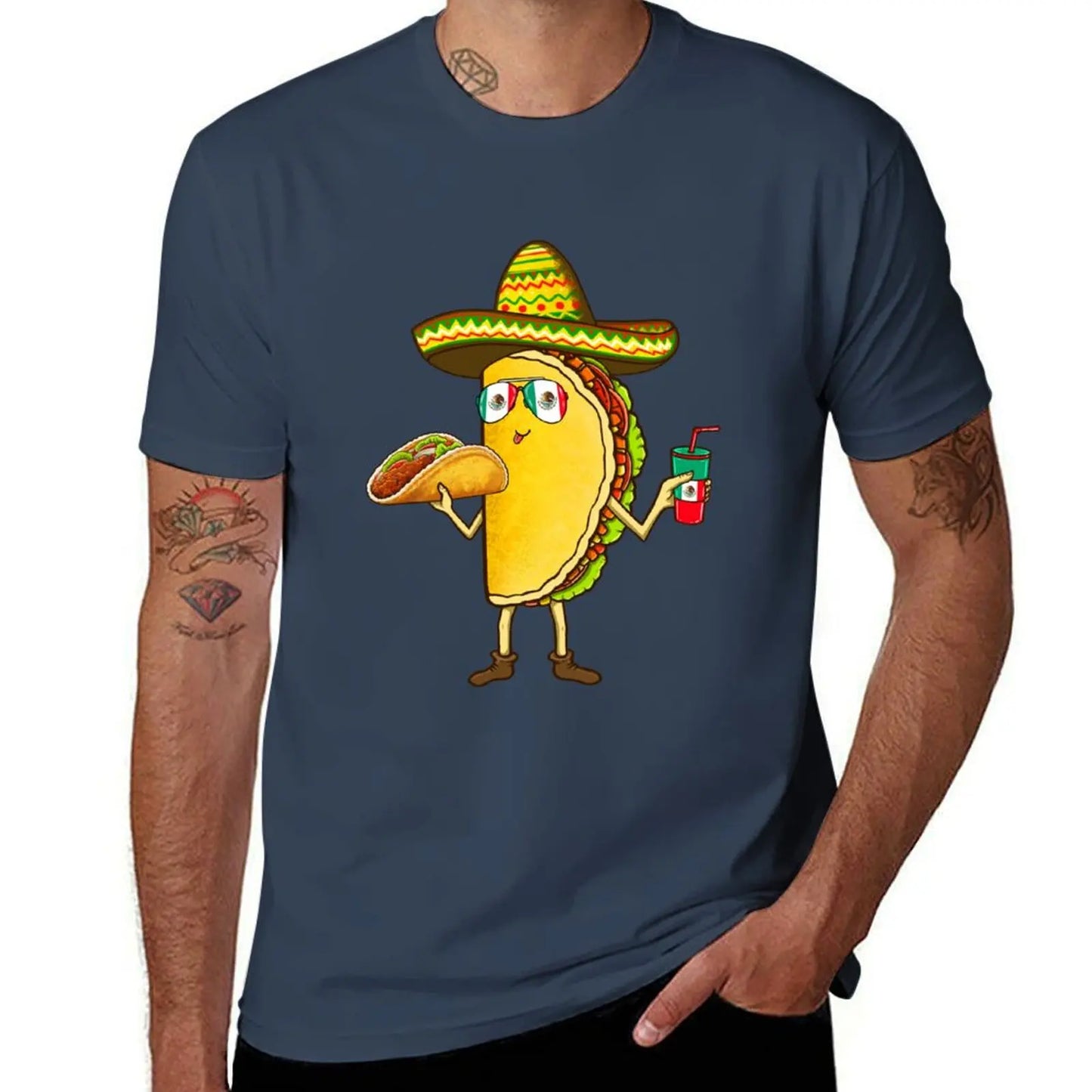 Tacos I love tacos mexican food Mexican roots, I love Mexico T-Shirt Blouse customs quick drying sweat shirts, men