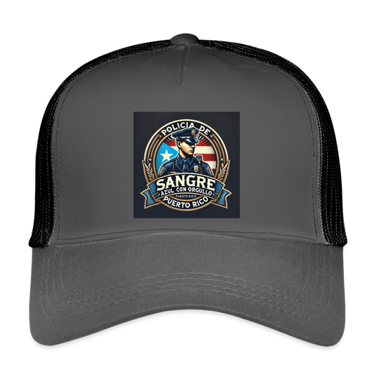 Eco Trucker Cap - smoke grey/black
