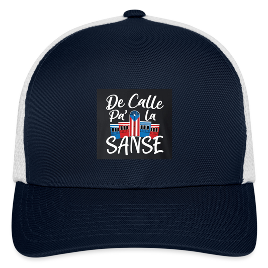 Flexfit Fitted Baseball Cap - navy/white