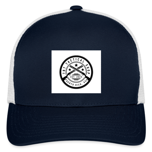 Flexfit Fitted Baseball Cap - navy/white