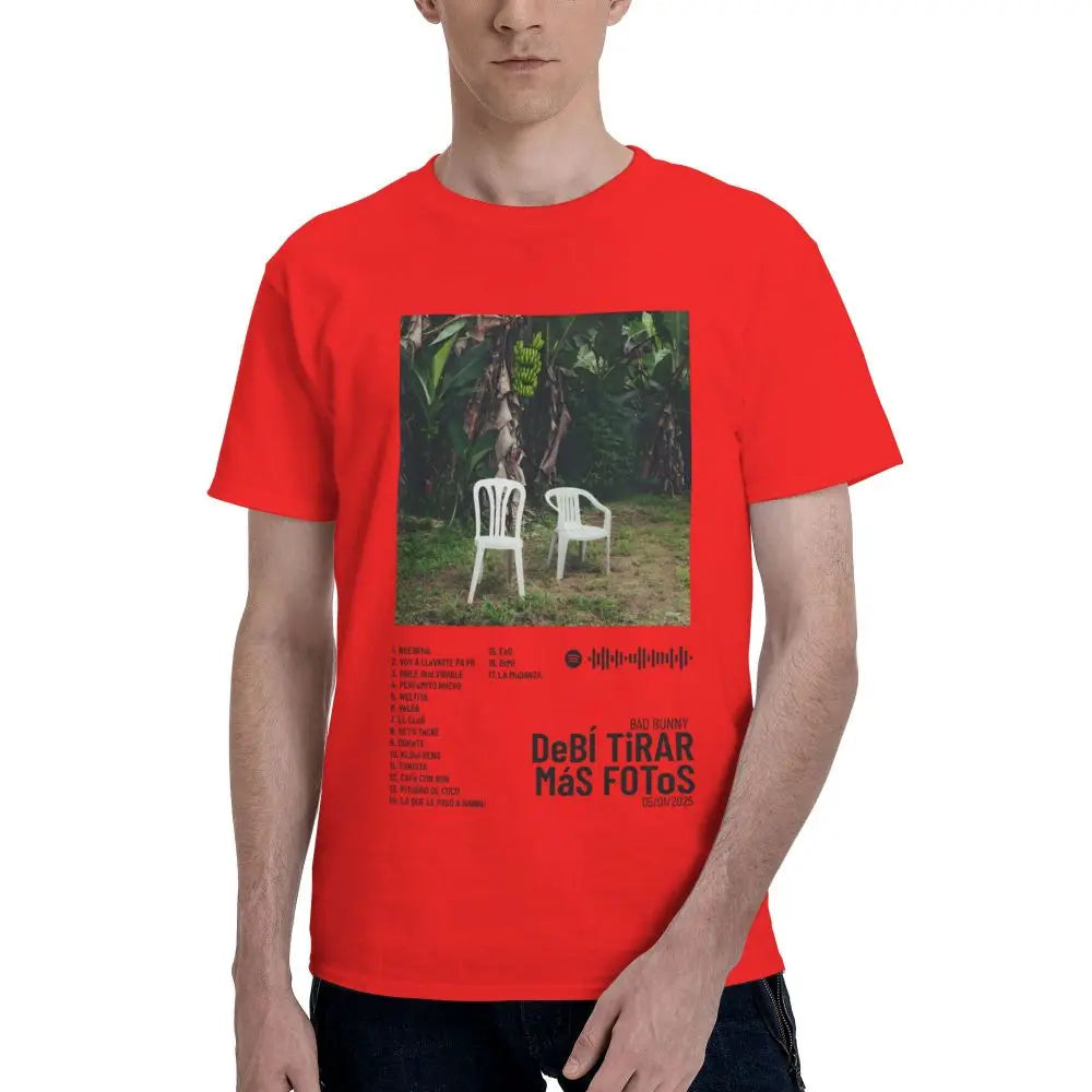 2025 New Album Debi Tirar Mas Fotos DTMF Bad Bunny T Shirt Customized Summer T Shirt For Men Women Graphic Y2K Clothes