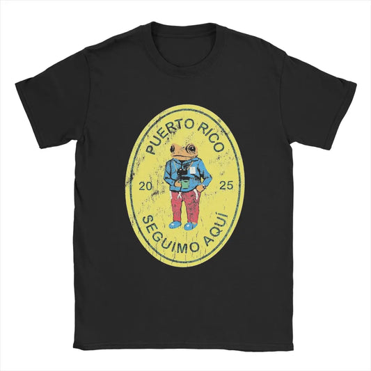 Puerto Rico DTMF Debi Tirar Mss Fotos T Shirts Men 100% Cotton T-Shirt Crewneck Bads Bunnys Tees Short Sleeve Clothing Gift