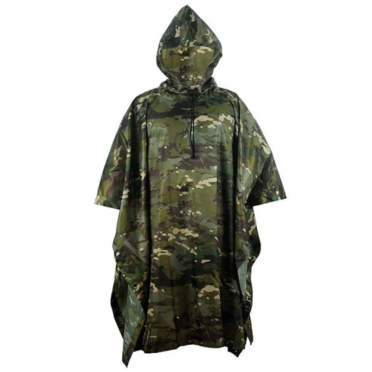 Impermeable Raincoat Poncho Outdoor Tactical Rainwear Camping Hiking Fishing Hunting Ghillie Suits Travel Umbrella Rain Gear