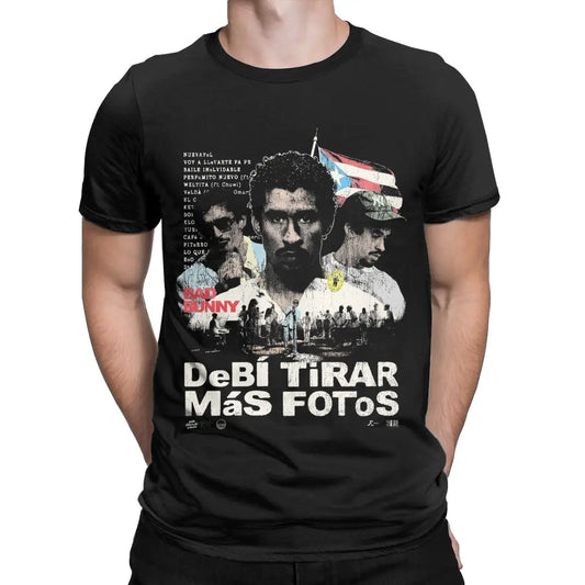 BAD BUNNYs DeBi TiRAR MaS FOToS New Album T Shirt Apparel Men Women 100% Cotton Casual T-shirt Short Sleeve Tops Printed